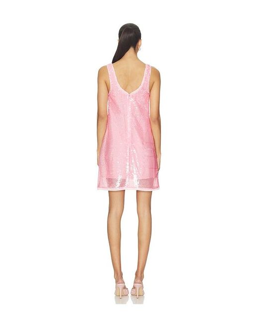 Jonathan Simkhai Pink Stacie Sequin Mini Dress