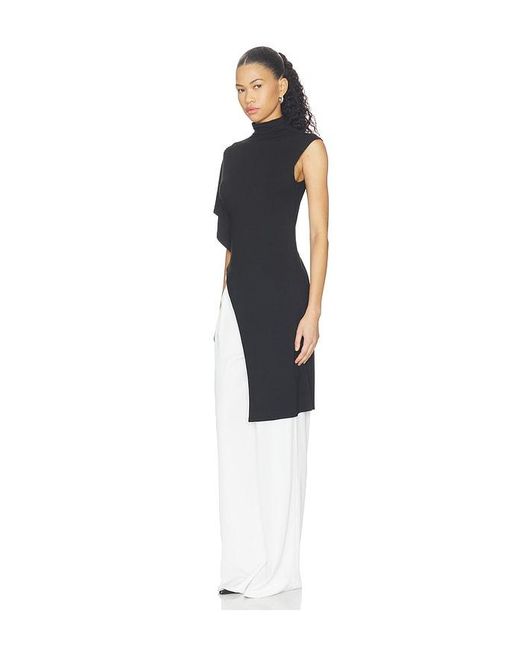 ALL THE WAYS Black Anika Asymmetrical Top