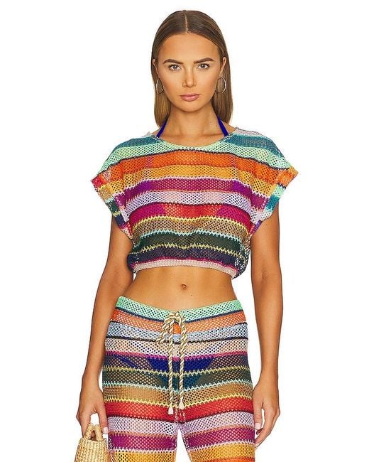 PQ Swim Red Renee Crop Top