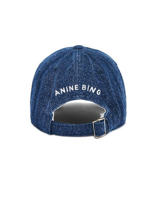 Anine Bing Blue Jeremy Baseball Cap Ab