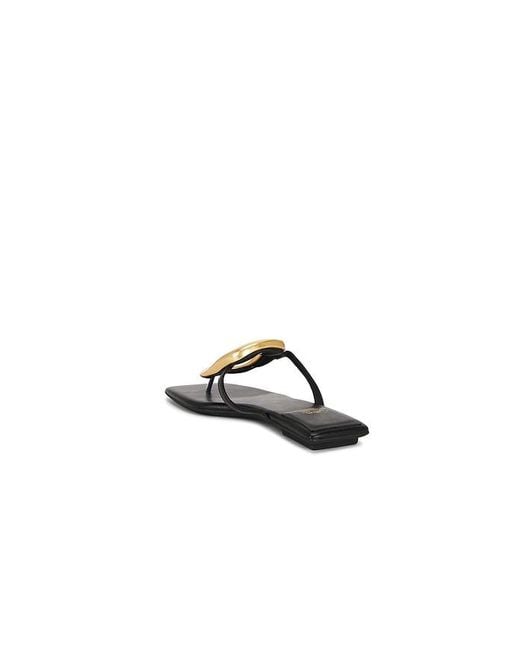 Jeffrey Campbell Black Linques 2 Flat Sandal