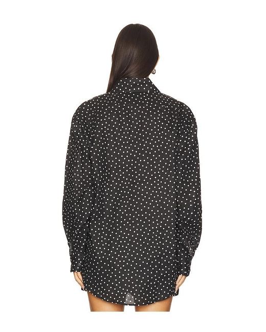 AEXAE Black Linen Woven Shirt