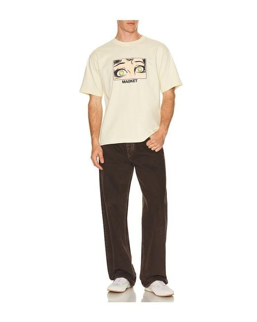Market Natural Smiley Eye See You T-Shirt for men