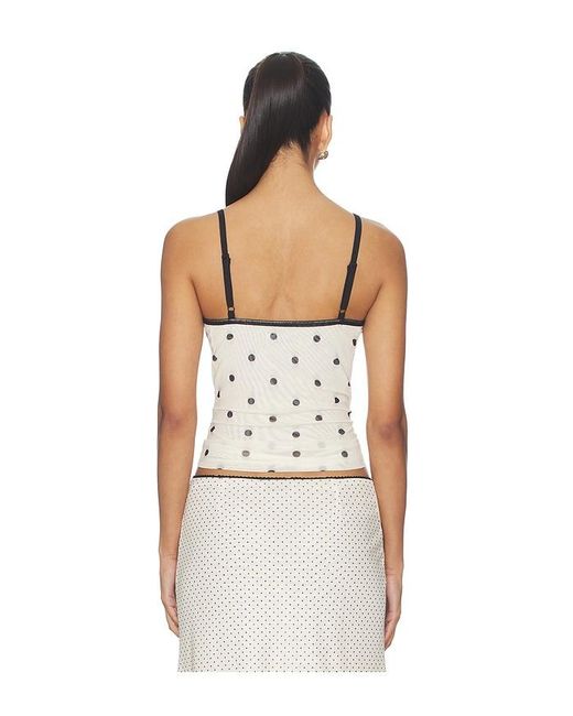 With Harper Lu Multicolor Mesh Camisole Top