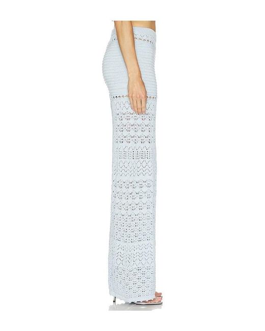 retroféte Blue Ornelie Crochet Pant