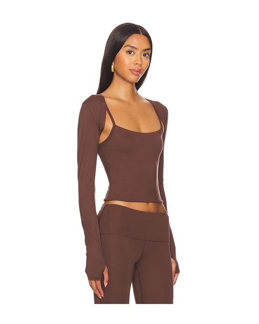 Loungewell Light Tate Shrug En Color Marrón Talla (También En M, S, Xl, Xs) WellBeing + BeingWell de color Brown