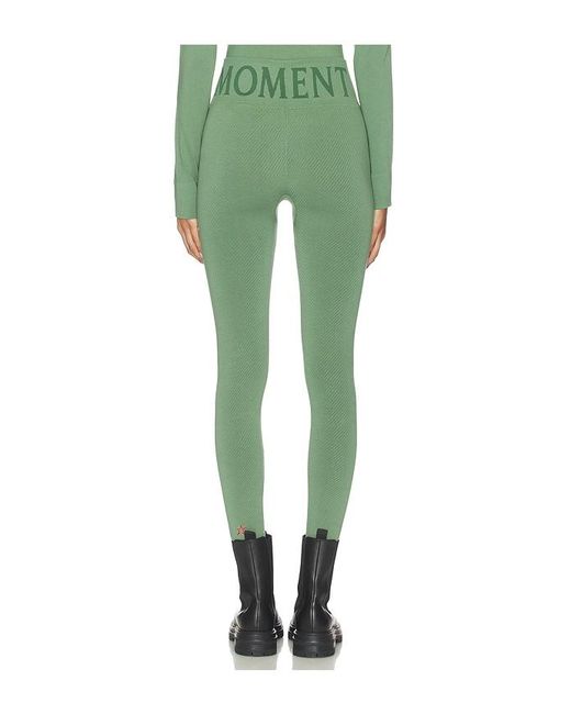 Perfect Moment Green Perfect Thermal Legging