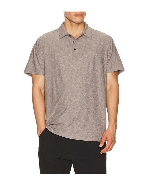 vuori Gray Strato Tech Polo for men