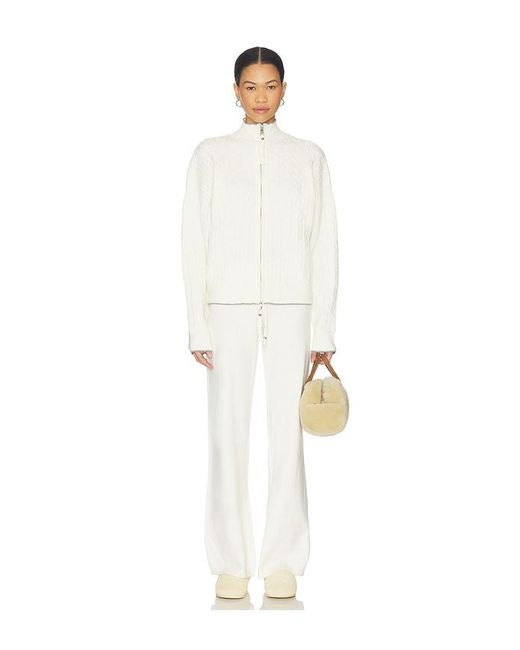Frankie's Bikinis White Dawson Cloud Knit Pant