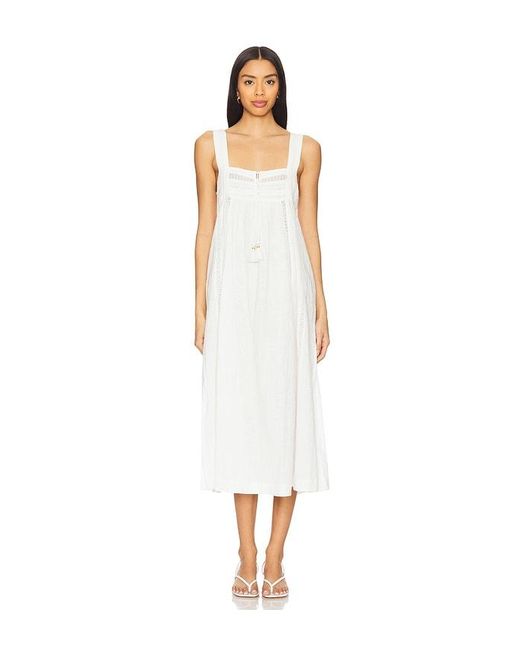 Spell White Stevie Midi Dress
