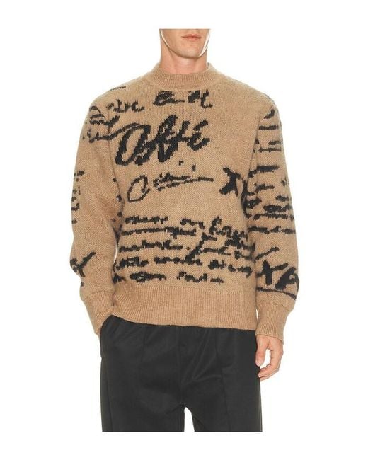 Oas Natural Pico Pino Crewneck Sweater for men