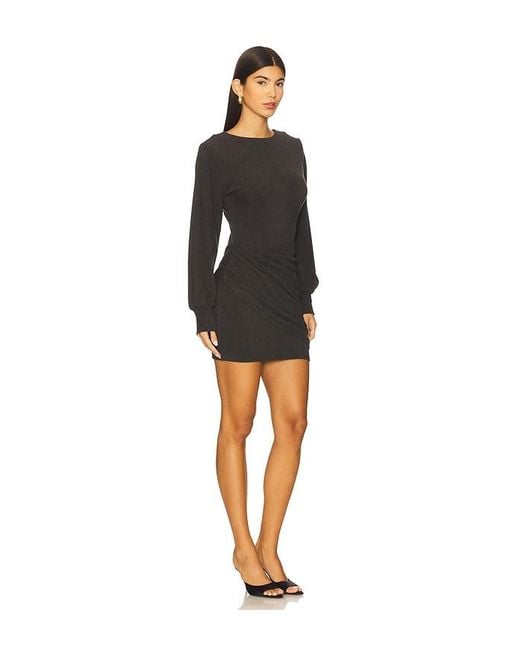 Line & Dot Black Walker Mini Dress