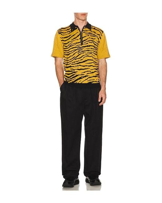 Beams Plus Polohemd Half in Orange für Herren