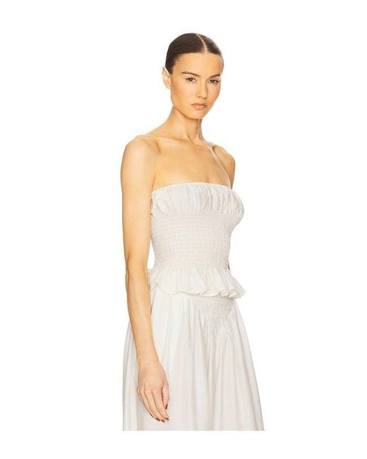 Helsa White The Smocked Tunic
