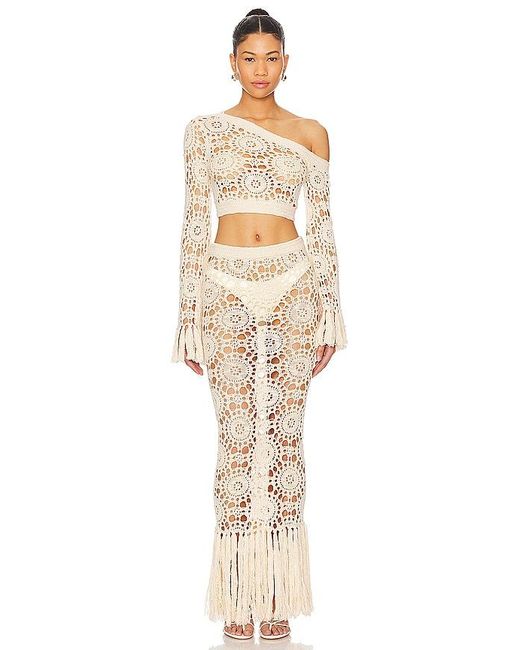 Tularosa Natural Luanne Cold Shoulder Top