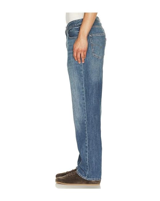 Levi's Blue 568 Loose Straight Jeans for men