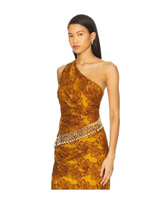 House of Harlow 1960 Orange X Revolve Gema Top