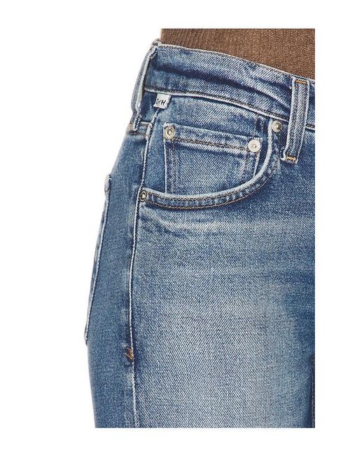 Citizens of Humanity Blue Anissa Low Rise Straight Jeans