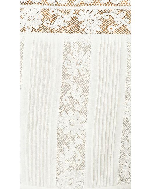 LoveShackFancy White Charlieann Top