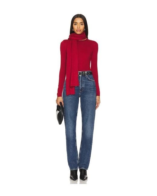 Lovers + Friends Red Emberly Knit Top