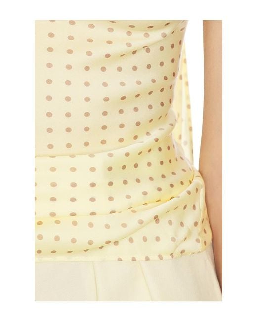 Helsa White Natasha Silk Halter