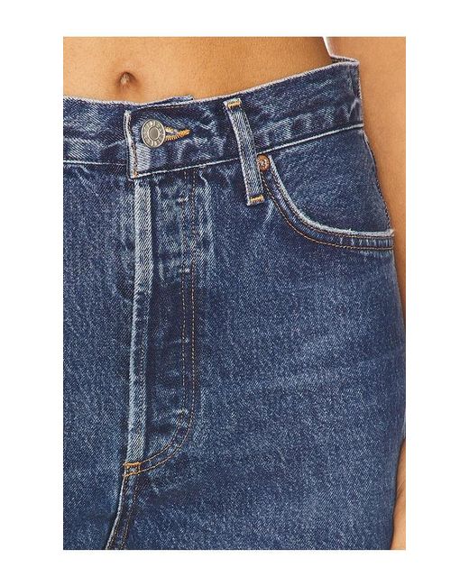 Agolde Blue 90S Mid Rise Loose Fit Jeans