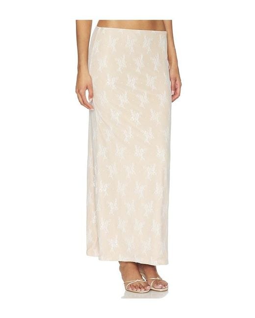 Tiger Mist White Karolina Maxi Skirt