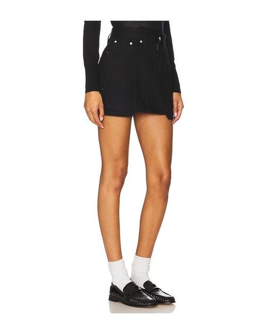 Helmut Lang カーペンターミニスカート Black