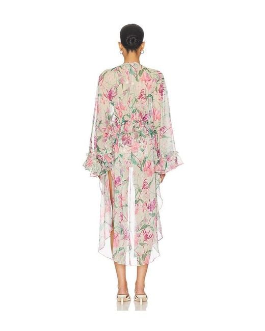 PATBO White Honey Flower Long Robe Cover Up