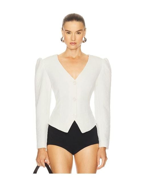 For Love & Lemons White Kristen Blazer