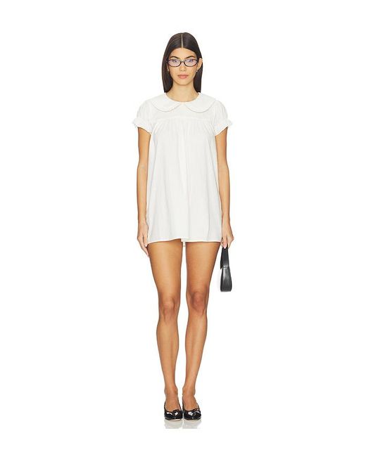 My Mum Made It White Babydoll Dress