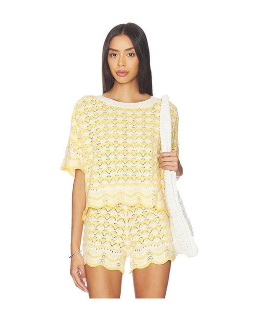 LSPACE Yellow X Revolve Sunchaser Top