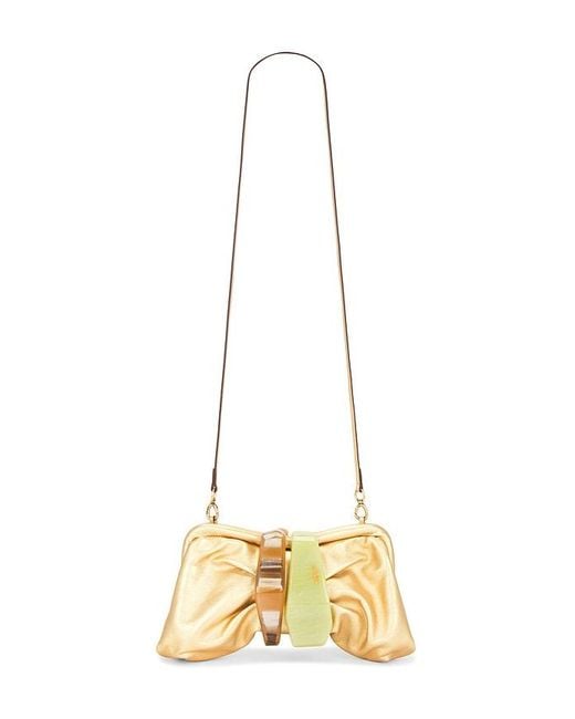 Cult Gaia Natural Julita Clutch