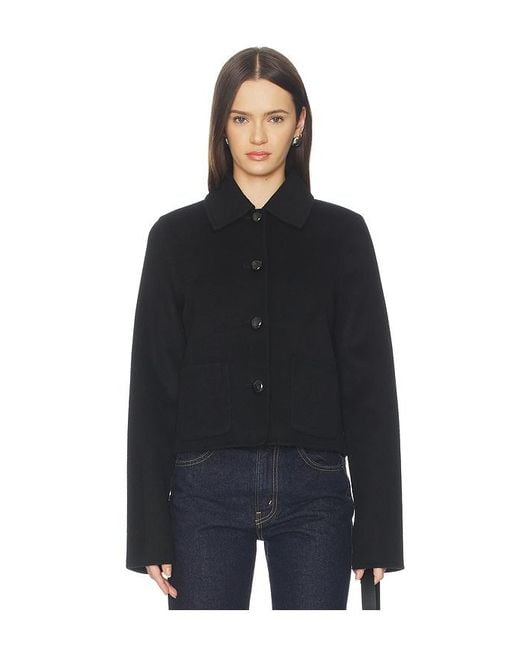 FAVORITE DAUGHTER Black The Annabel Wool Jacket