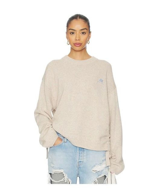 Ganni White Future Wool Mix Oversized O-Neck