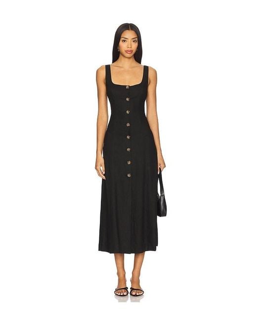 Tularosa Black Carley Midi Dress