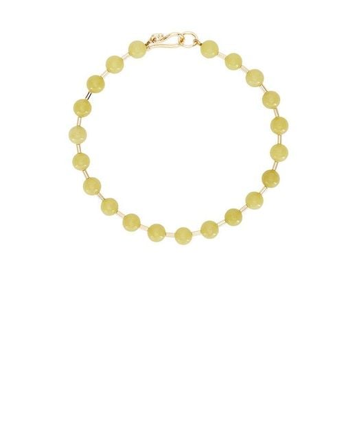 Eddie Borgo Green Beaded Ball Chain Necklace