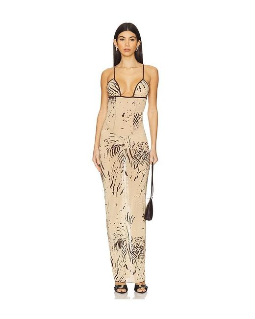 POSTER GIRL Metallic Hun Dress