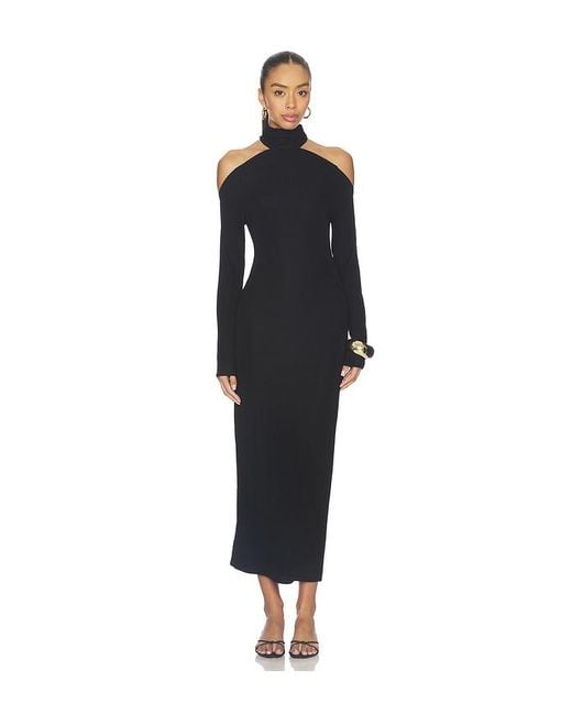 Nbd Black Lyra Maxi Dress