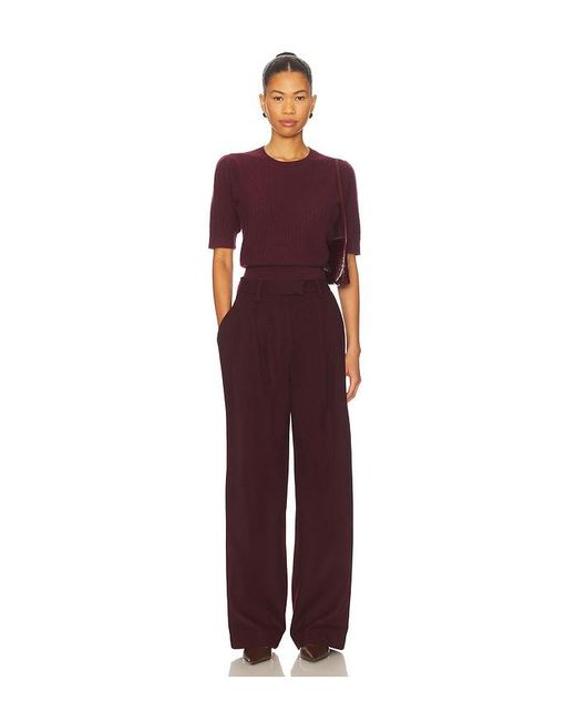 FRAME Red Ladder Pointelle Sweater