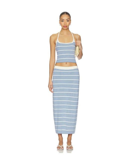 LSPACE Blue Positano Top