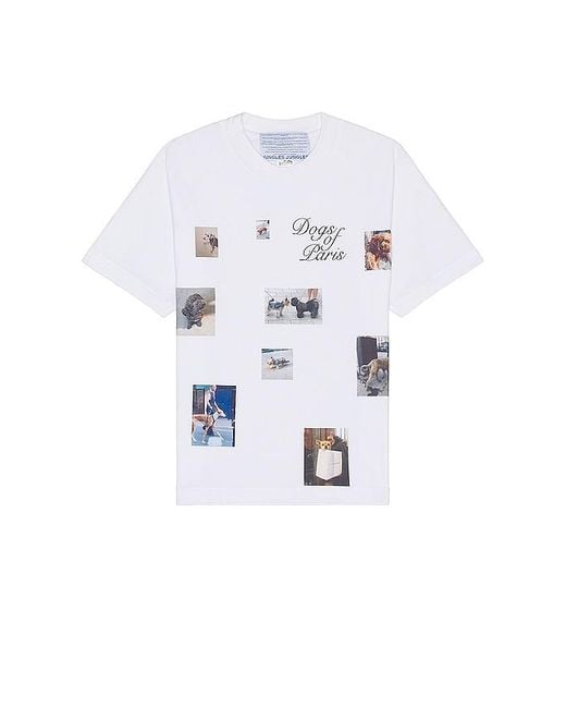 JUNGLES White Dogs Of Paris Tee for men