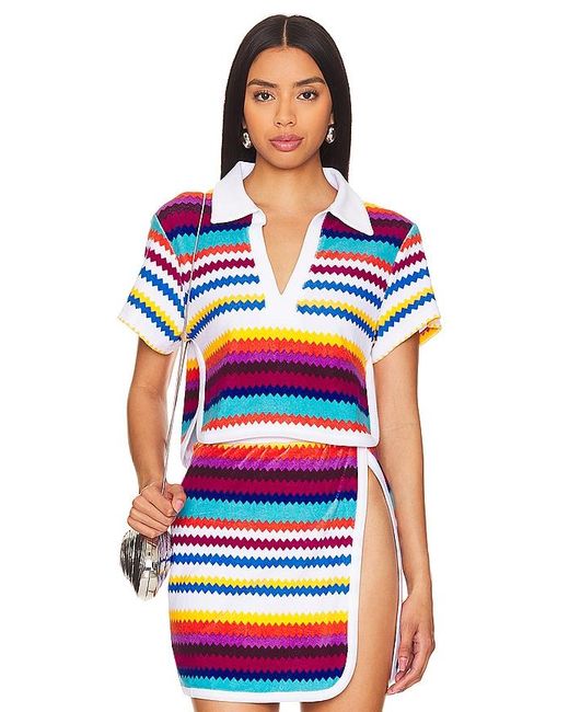 Missoni Red Cropped Polo