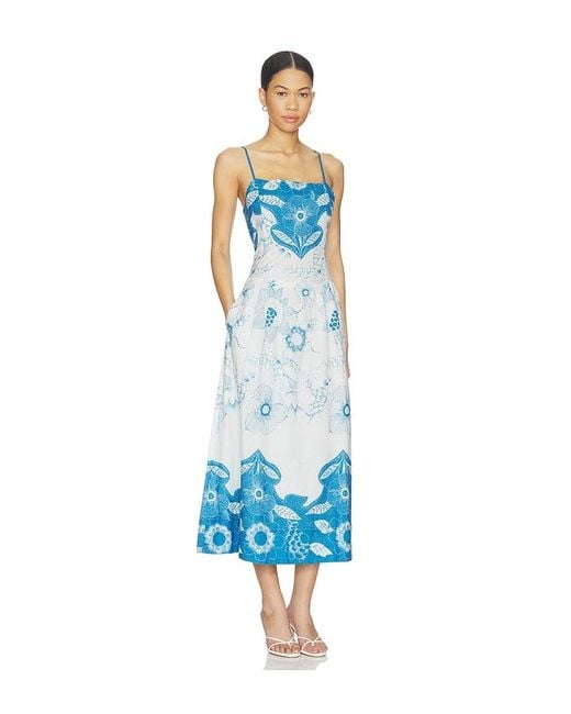 Cleobella Blue Renee Ankle Dress