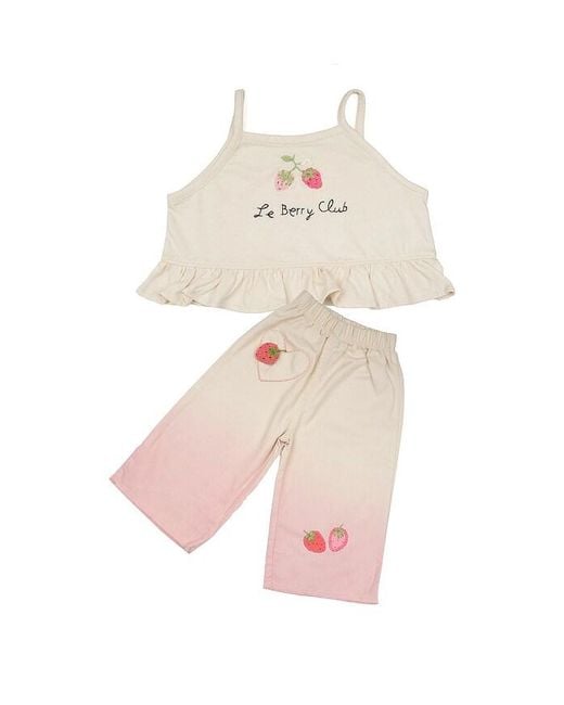 Wild Wawa Natural Wide Leg Pant Set