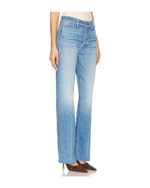 Mother Blue The Foldover Dodger Sneak Jeans