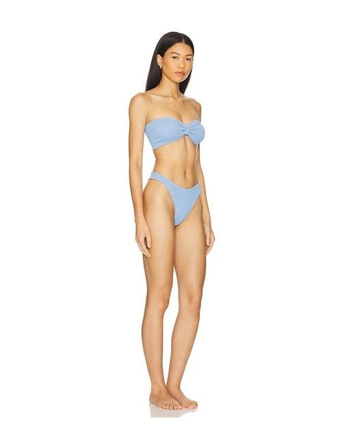ビキニ Hunza G SS25 Swimwear (TINA BIKINI CRINKLEBUBBLEGUM) HUNZA G Tina Bikini Bubblegum - Gypsett