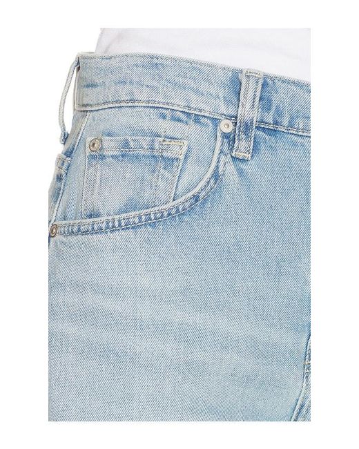 7 For All Mankind Blue Bonnie Curvilinear