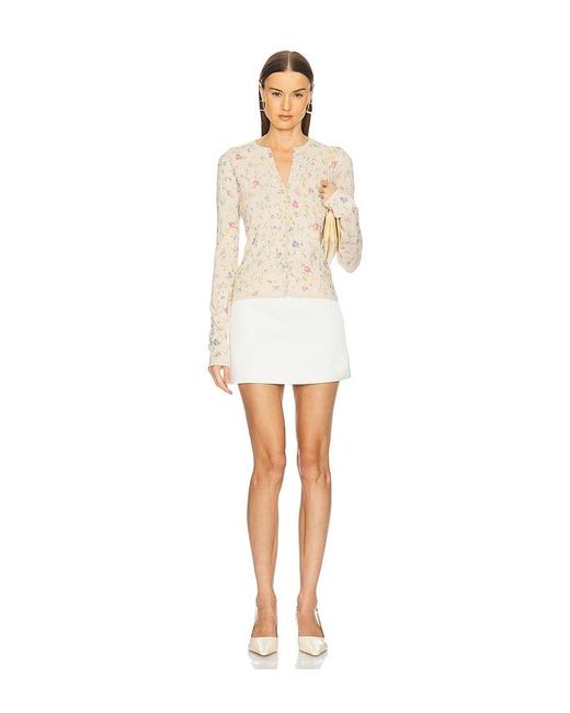 L'academie White Lyndsey Knit Cardigan