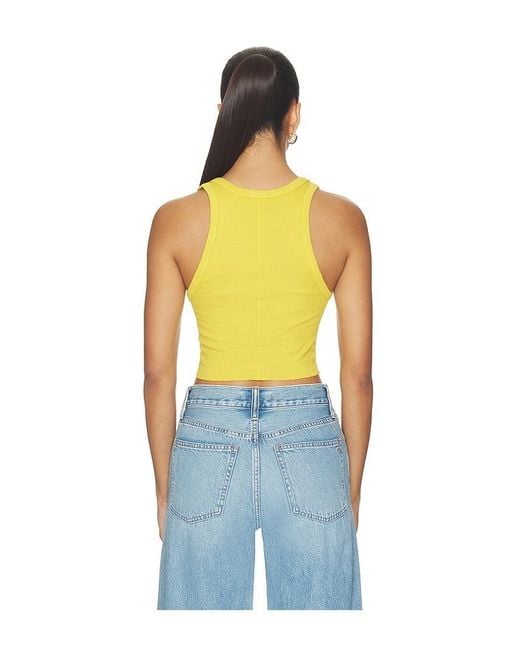 Re/done Blue Cropped 60S Tank